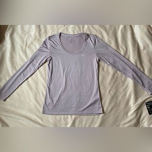 M. Nike Dri-Fit Long Sleeve Light Purple / Grey Athletic Top NWT